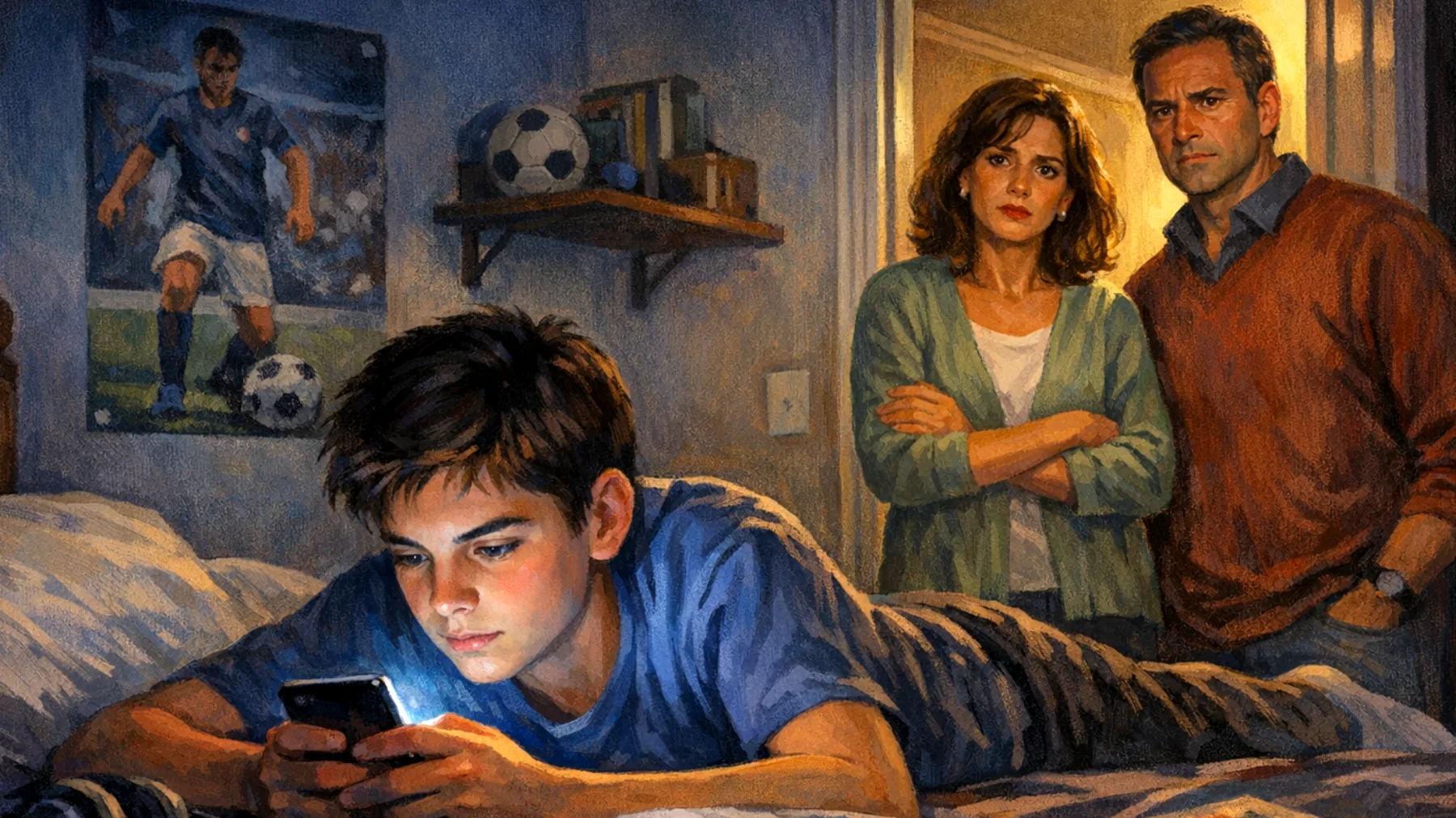 I genitori faticano a gestire l'uso eccessivo di smartphone, videogiochi e social media da parte dei figli adolescenti, che trascorrono ore davanti agli schermi a discapito dello studio, delle relazioni familiari e del sonno"