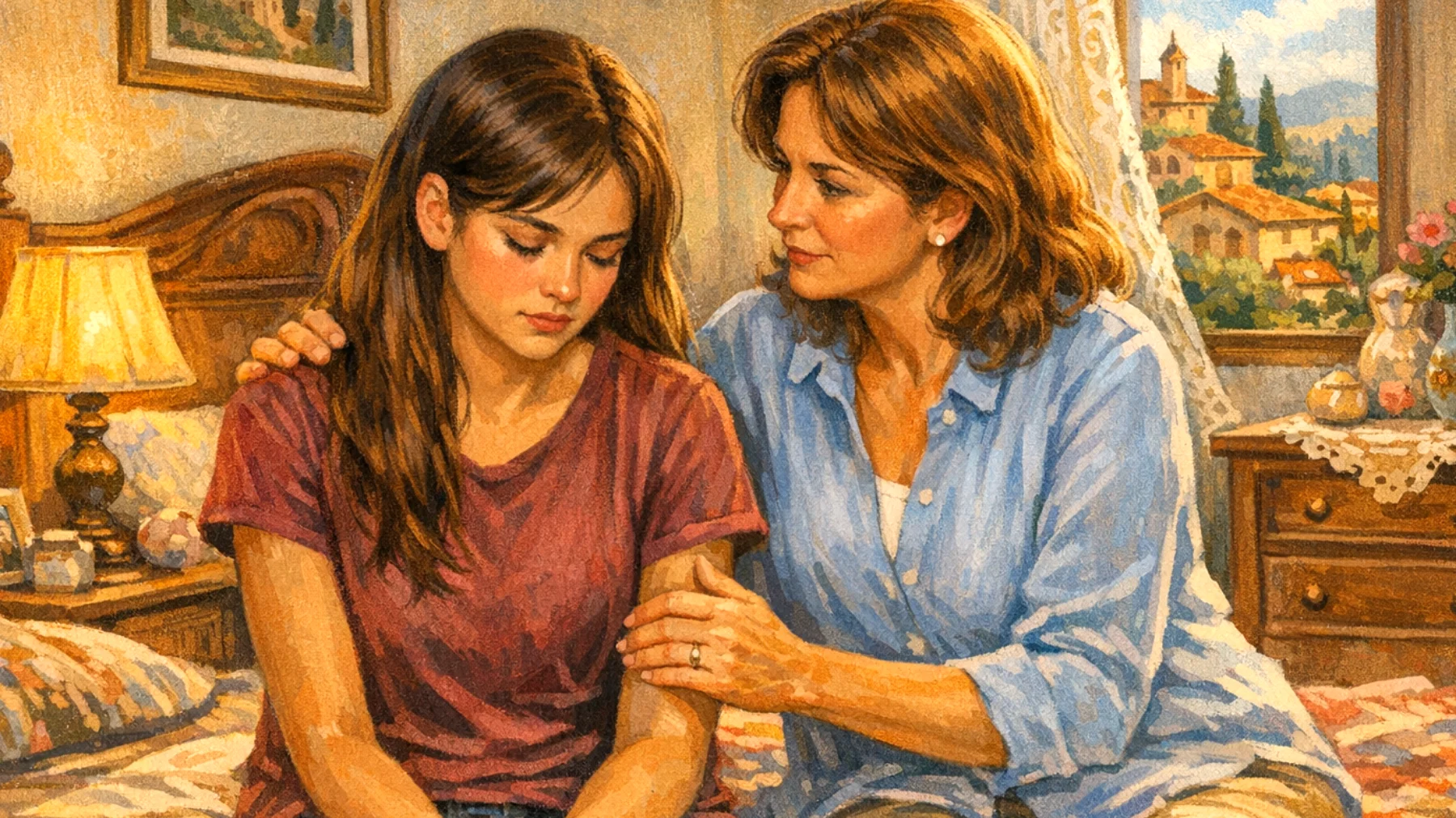 Una mamma si confronta con la bassa autostima della figlia adolescente, che si sente inadeguata rispetto ai coetanei, evita situazioni sociali e ha sviluppato un dialogo interiore molto critico verso se stessa. La madre fatica a trovare le parole giuste per sostenerla senza sembrare banale o invadente."