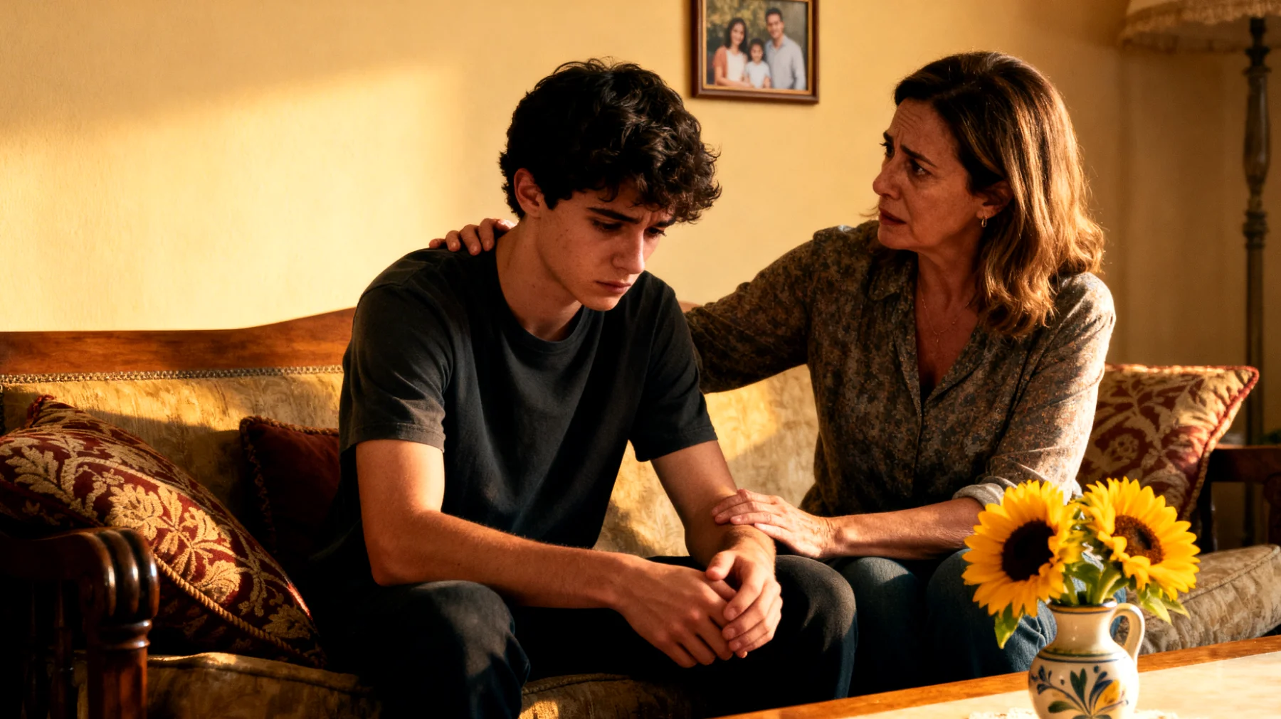 Una mamma che fatica a sostenere l'autostima del figlio giovane adulto che si sente inadeguato nelle scelte di vita, confrontandosi continuamente con i coetanei e temendo di deludere le aspettative familiari"