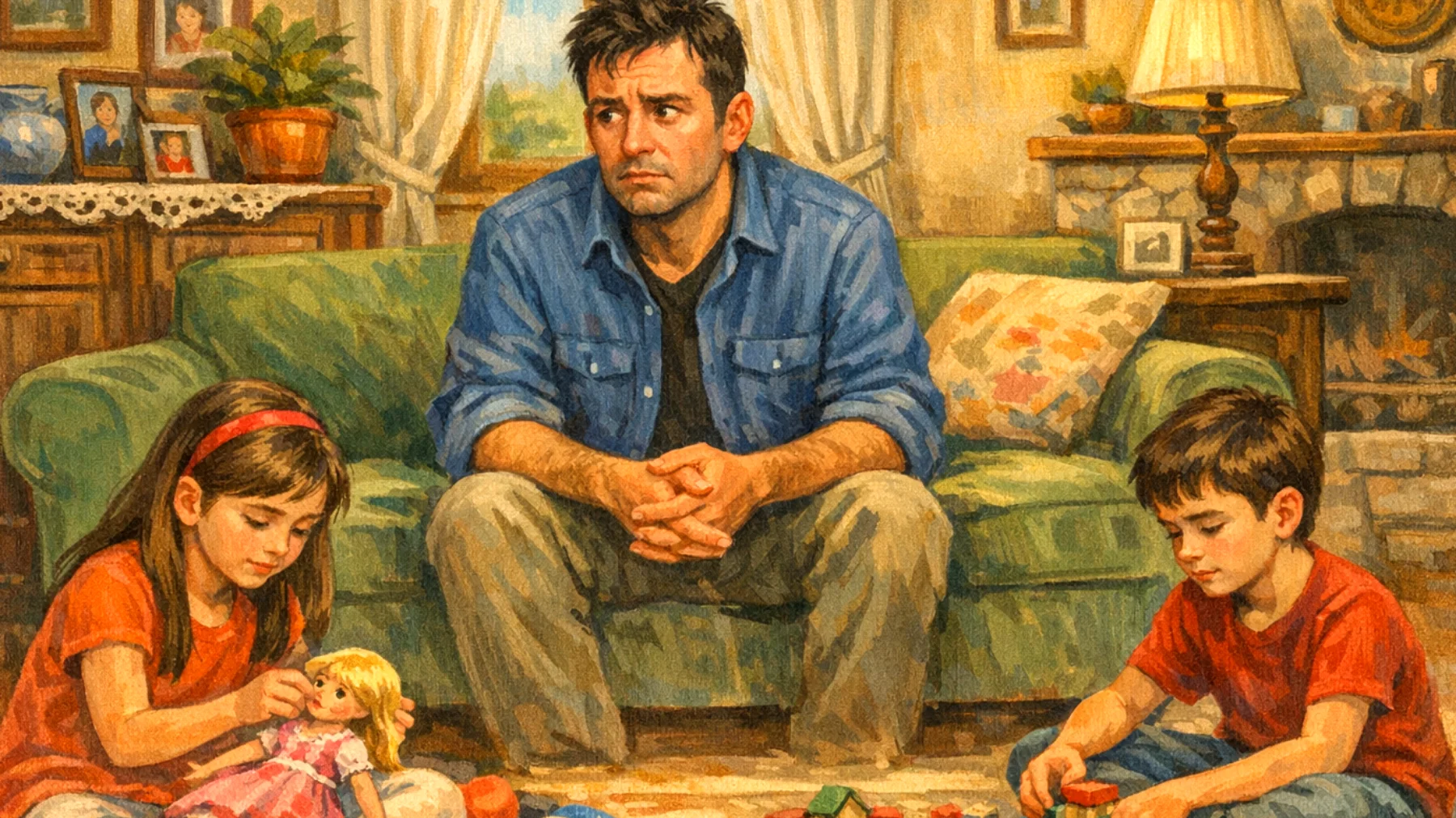 Un papà fatica a trovare un linguaggio comune con i suoi bambini piccoli a causa di visioni educative molto diverse dalla propria esperienza infantile, creando incomprensioni e distanza emotiva"